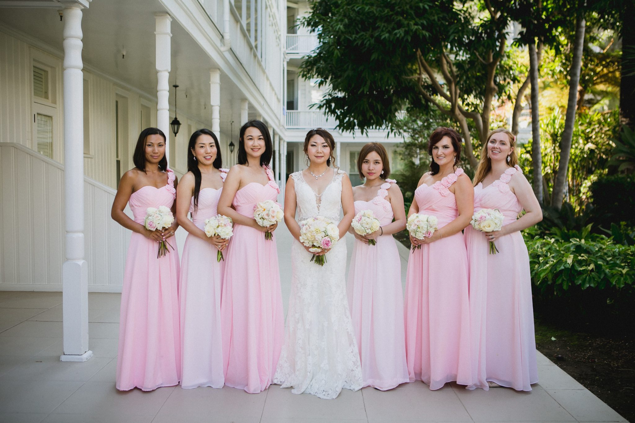different color bridesmaid dresses